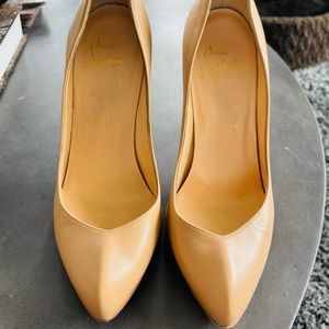 Christian Louboutin size 36 matte nude